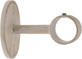 Ferro Tendance | Ø 20 | 1 supporto per testiera da letto 5 cm | bianco patinato oro
