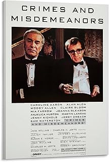 Crimes And Misdemeanors Movie Poster Canvas Art Painting Wall Decor Home Aesthetic Gifts 08x12inch(20x30cm)
