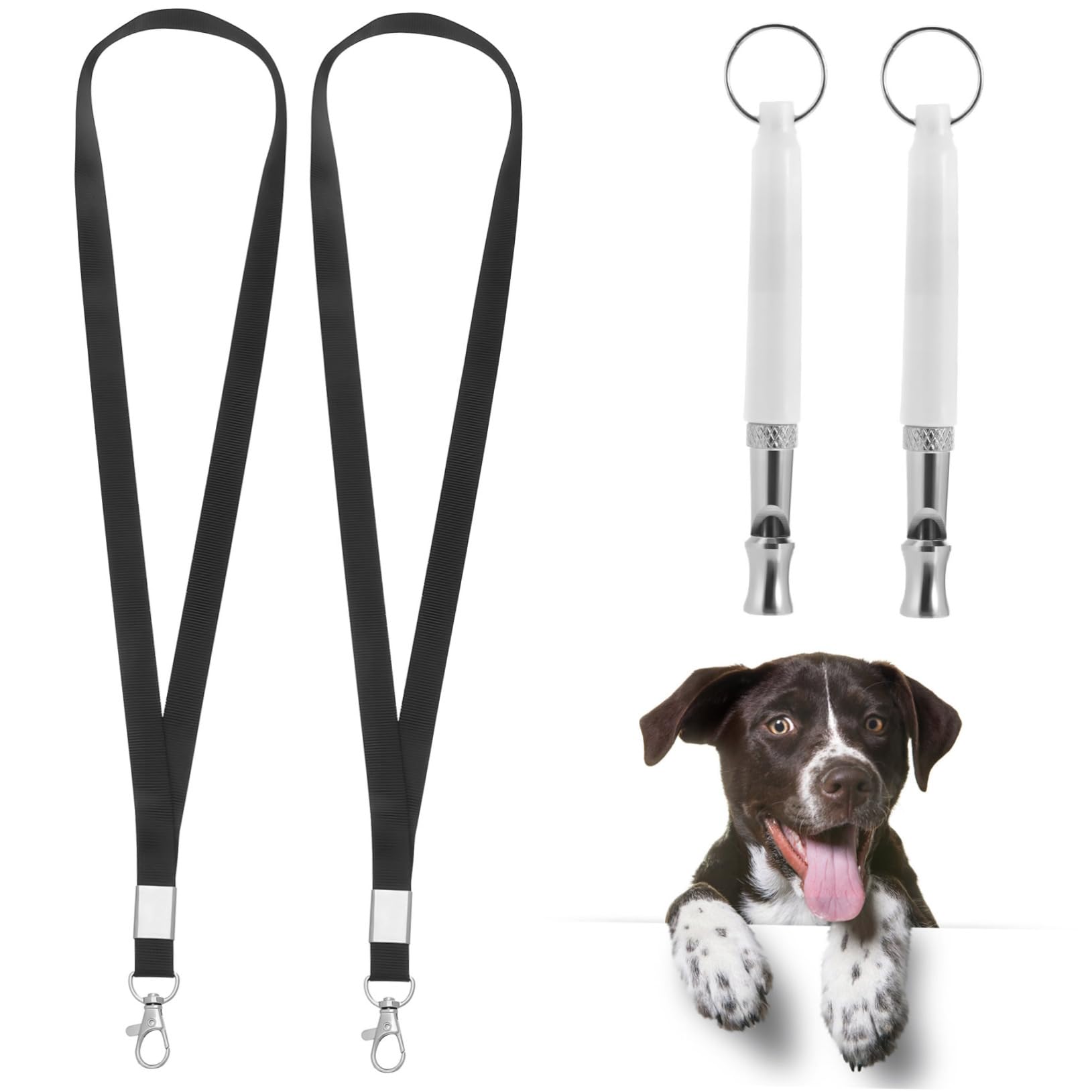POPETPOP 2pcs Dog Training with Lanyard Sound for Obedience Training for Various Breeds Including Chihuahua and Husky