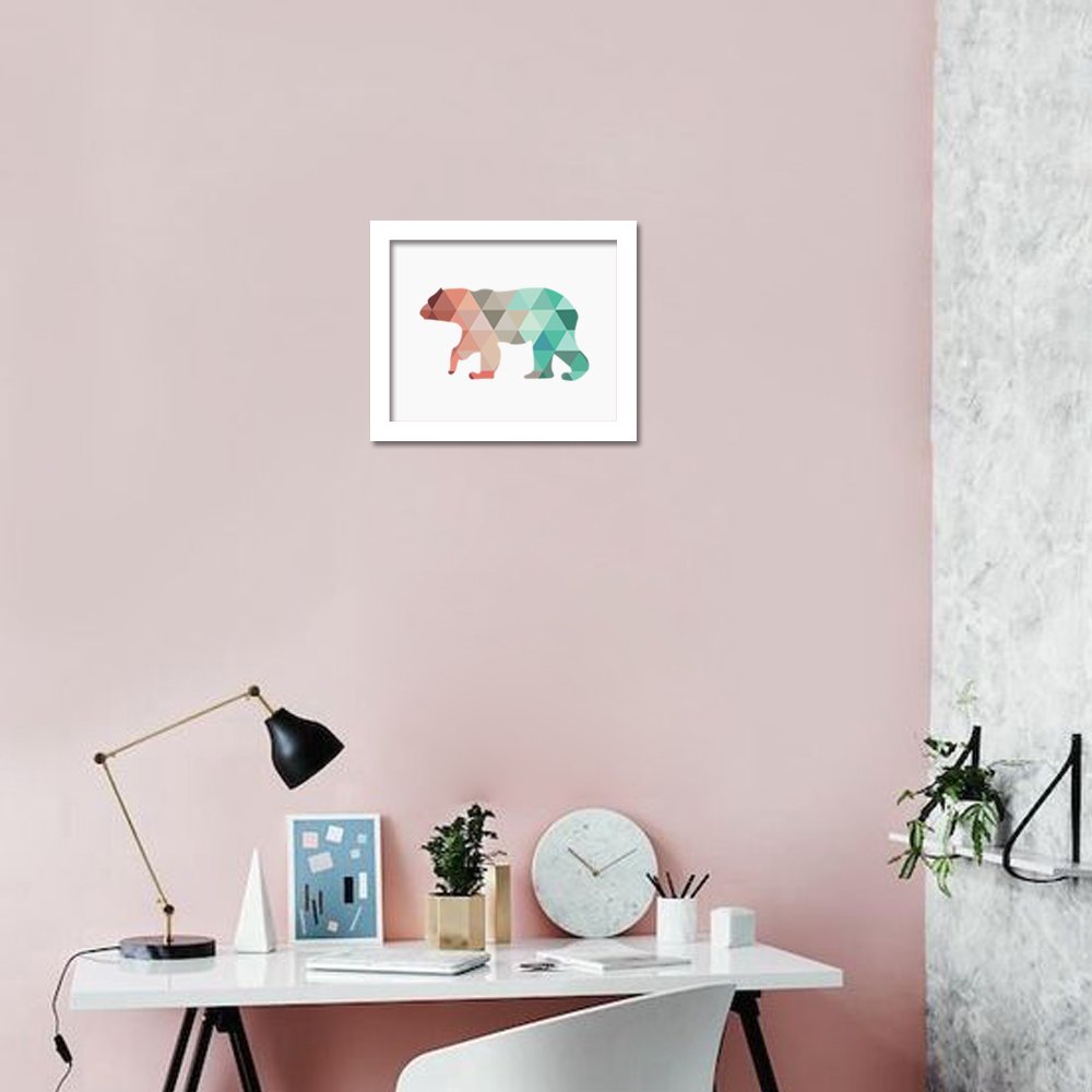 Adhesivo decorativo para pared Walplus con diseño de oso polar para un ambiente tierno y acogedor