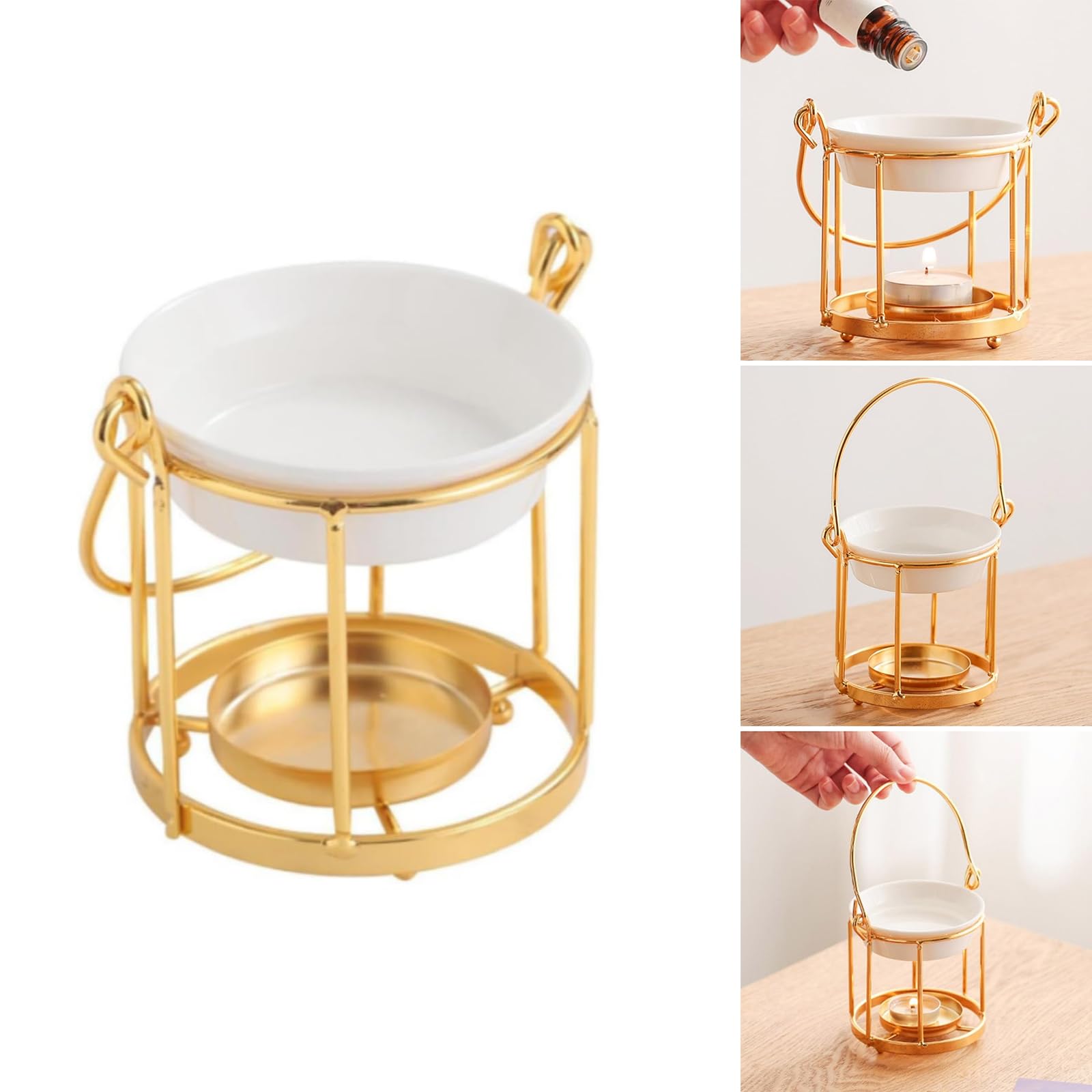 Aromatherapie-Brenner, Glatte, rutschfeste Basishalter Aromatherapie-Diffusor-Set Entspannungs-Aromatherapien