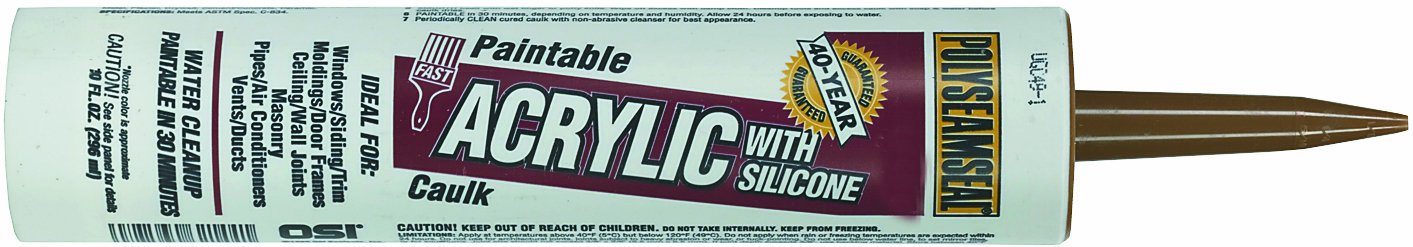 Osi Sealants 10 Oz Almond Acrylic Caulk With Silicone 1507598