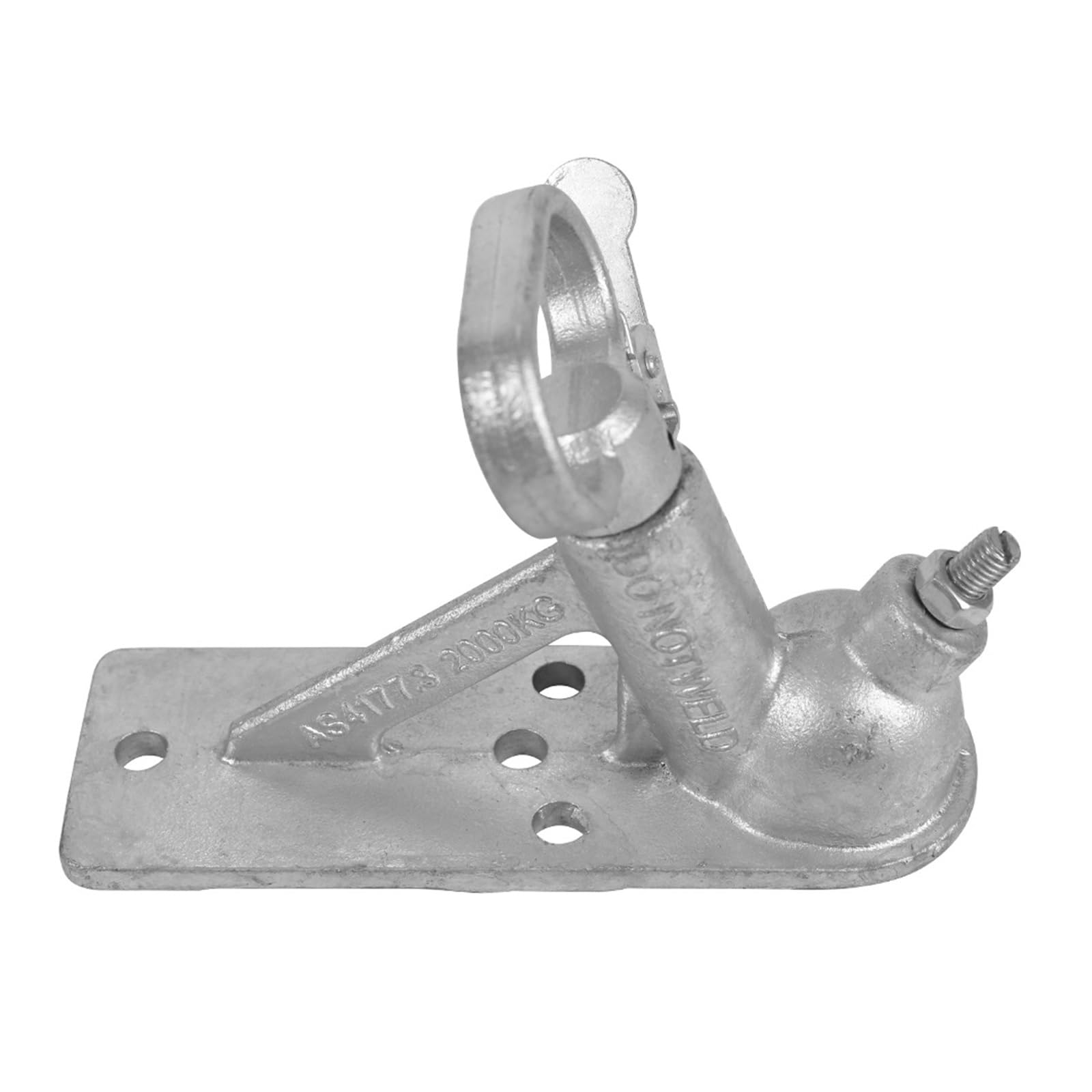 Zaczep holowniczy, 4 Otwory Odlewania Łącznik Przyczepy Złącze Sprzęgła CAP 2000KGS Pasuje Do 50mm Hitch Ball RV Camper Caravan Akcesoria Części
