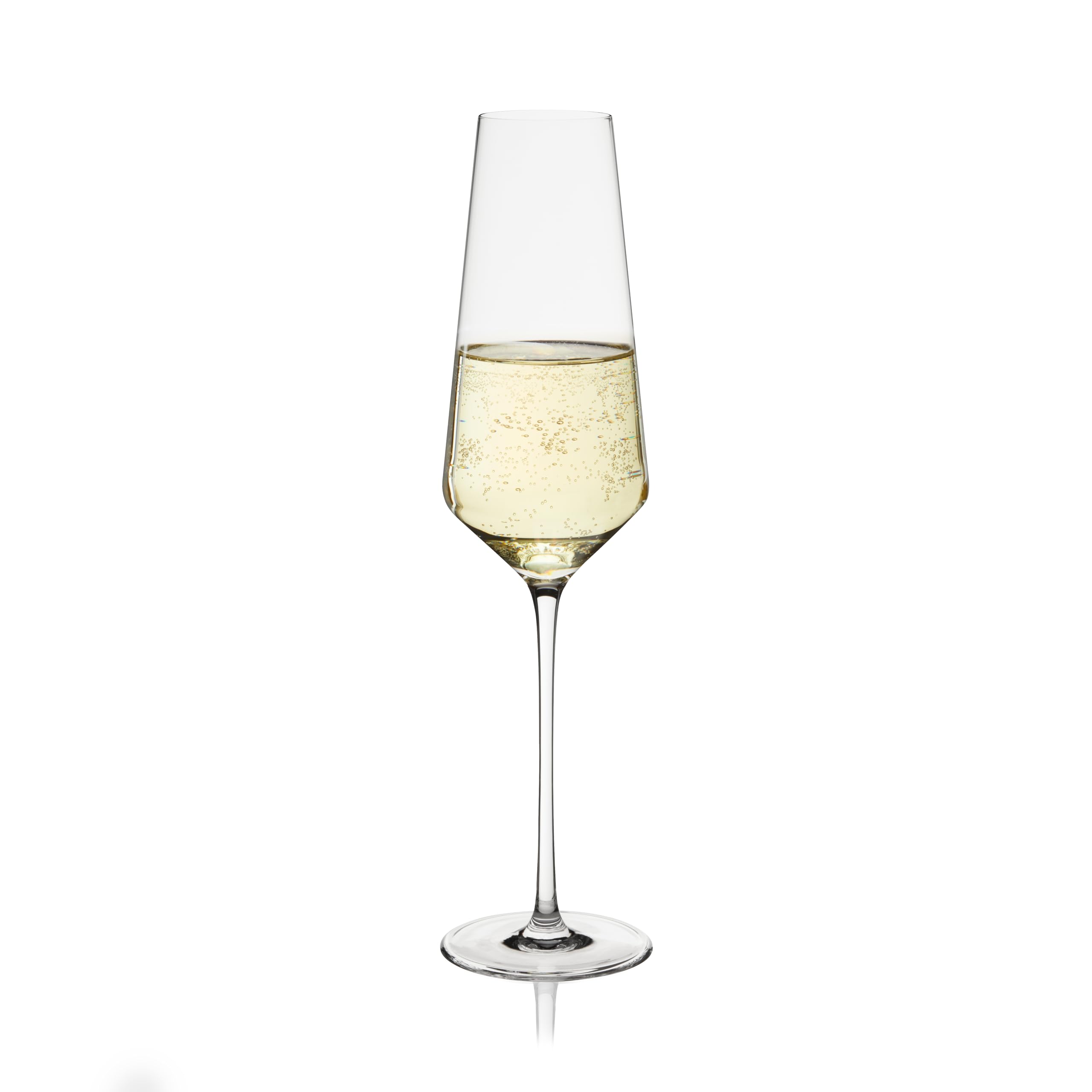 Flautas de cristal liminal Viski de 9 onzas para champán y cócteles elegantes
