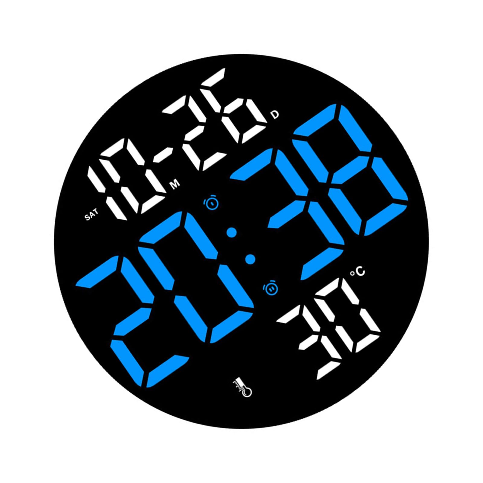 Buxuaaaa Blue Tabletops Led Clock Home Clock Contemporary Living Room For Home Decoration And Practical Use Modern Decorative