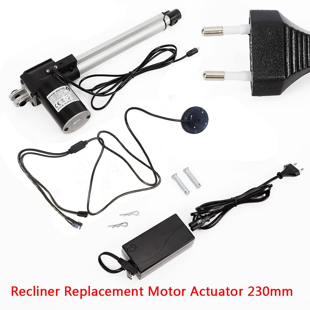 Power Recliner Motor Aktuator Kit | Ersatzmotor 38-61cm | Haushalt Sofa PRO | 230mm Hublänge