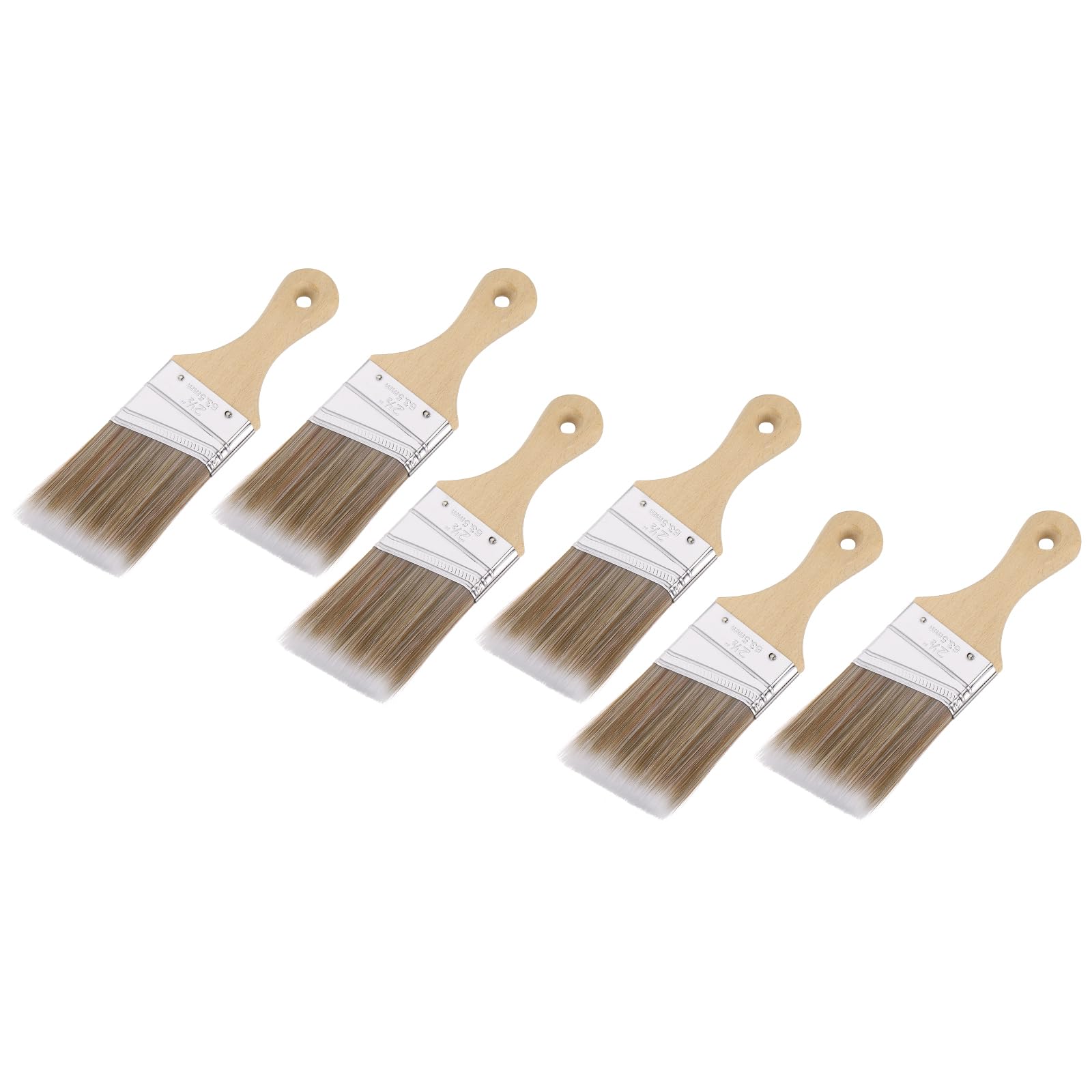 Pinceaux de 7,6 cm pour peinture au latex et huile avec manche bois sans écailles