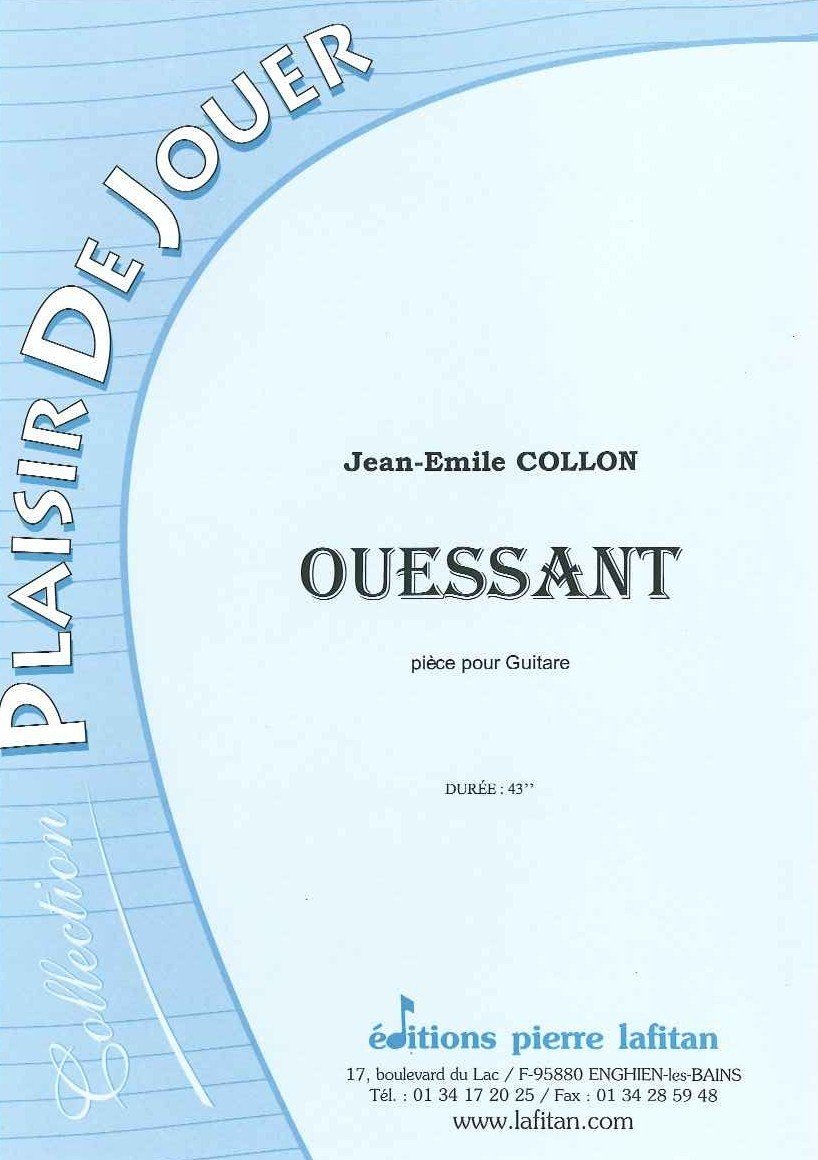 LAFITAN COLLON JEAN-EMILE - OUESSANT - GUITARE Classical sheets Guitar