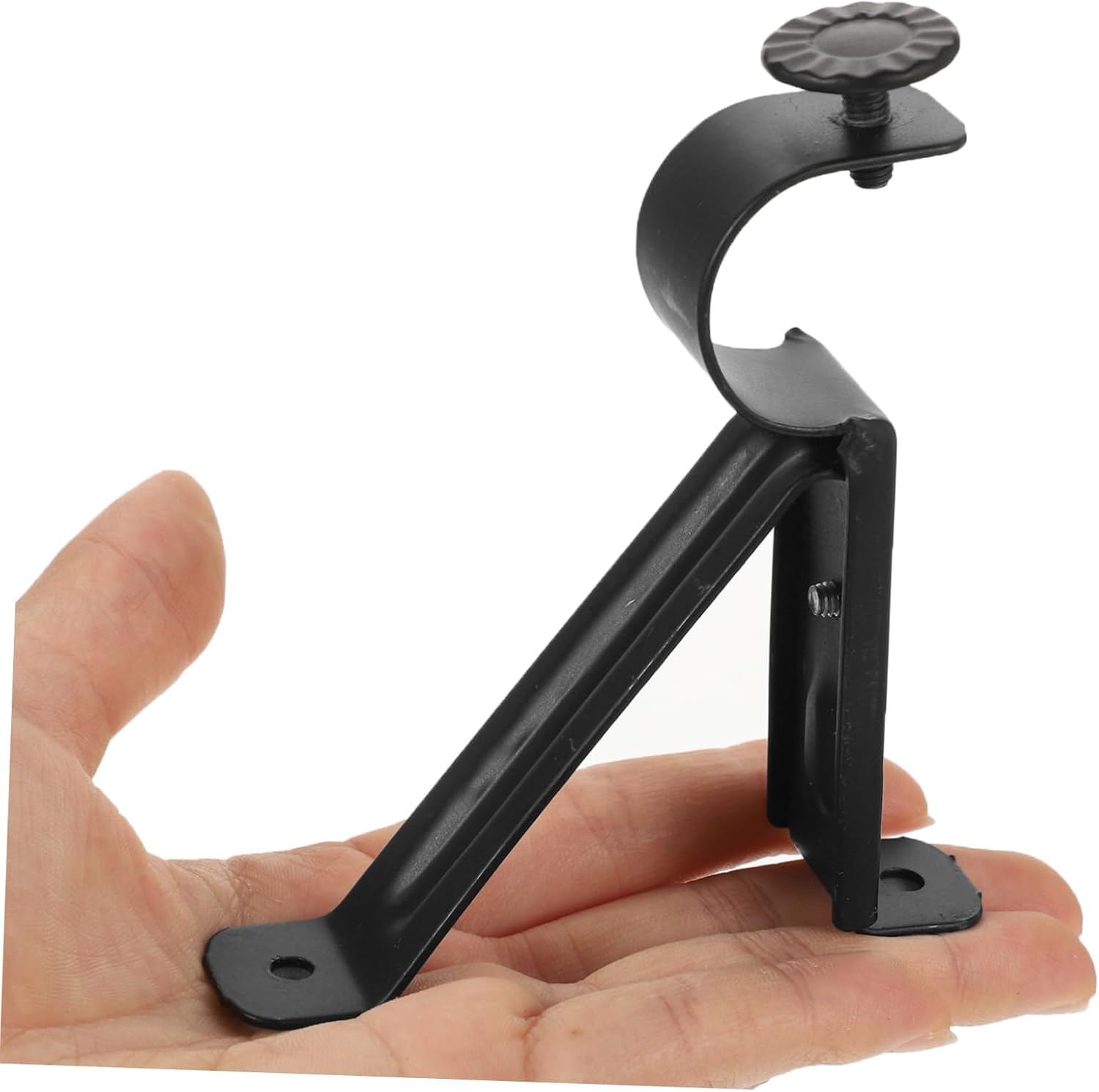 2pcs Curtain Pole Brackets Window Rod Holders Modern Decorative Hardware