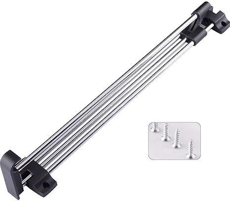 Amazon ポールハンガー 衣料用アウト25 50センチメートルクローゼットロッドを引き出し ワードローブのための引き込み式のコートラックロッド Size 25cm ワードローブ オンライン通販