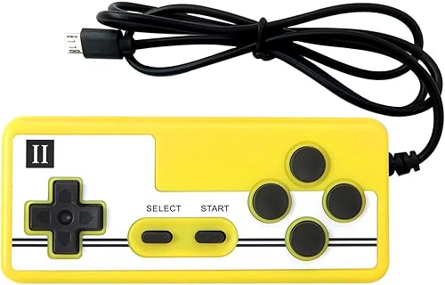 Miniatura 5 de Mini consola de videojuegos portátil retro Gameboy incorporada en 800 juegos clásicos 2023 para conectar TV y dos jugadores, amarillo