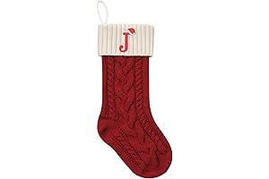 Custom Christmas Stocking with Letter J