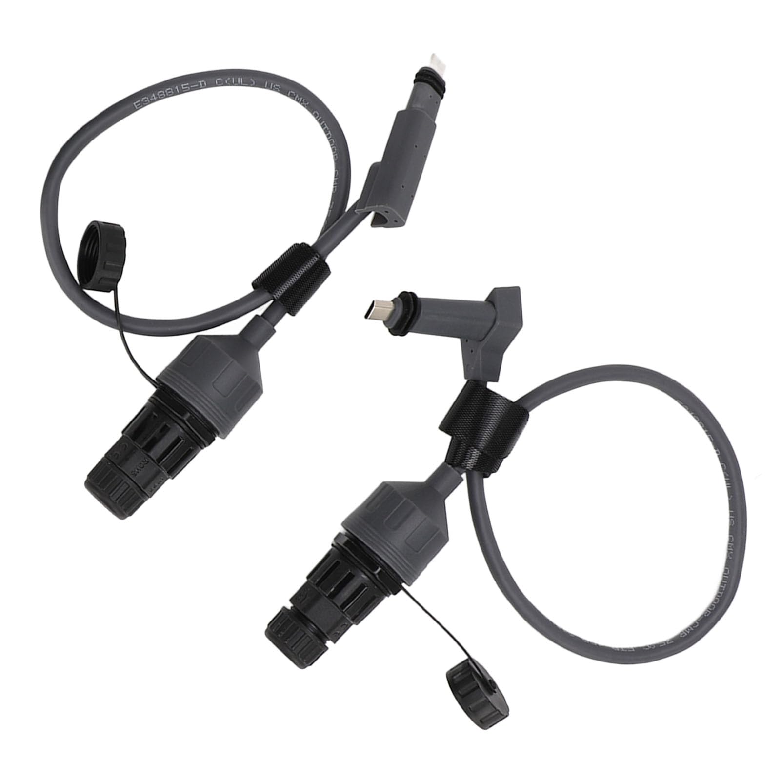 Aramox Adattatore per Cavo Ethernet SPX Connettore per Cavo SPX in PVC da 18,7 Pollici con Alimentatore POE Segnale Stabile Facile Installazione per Uso Esterno