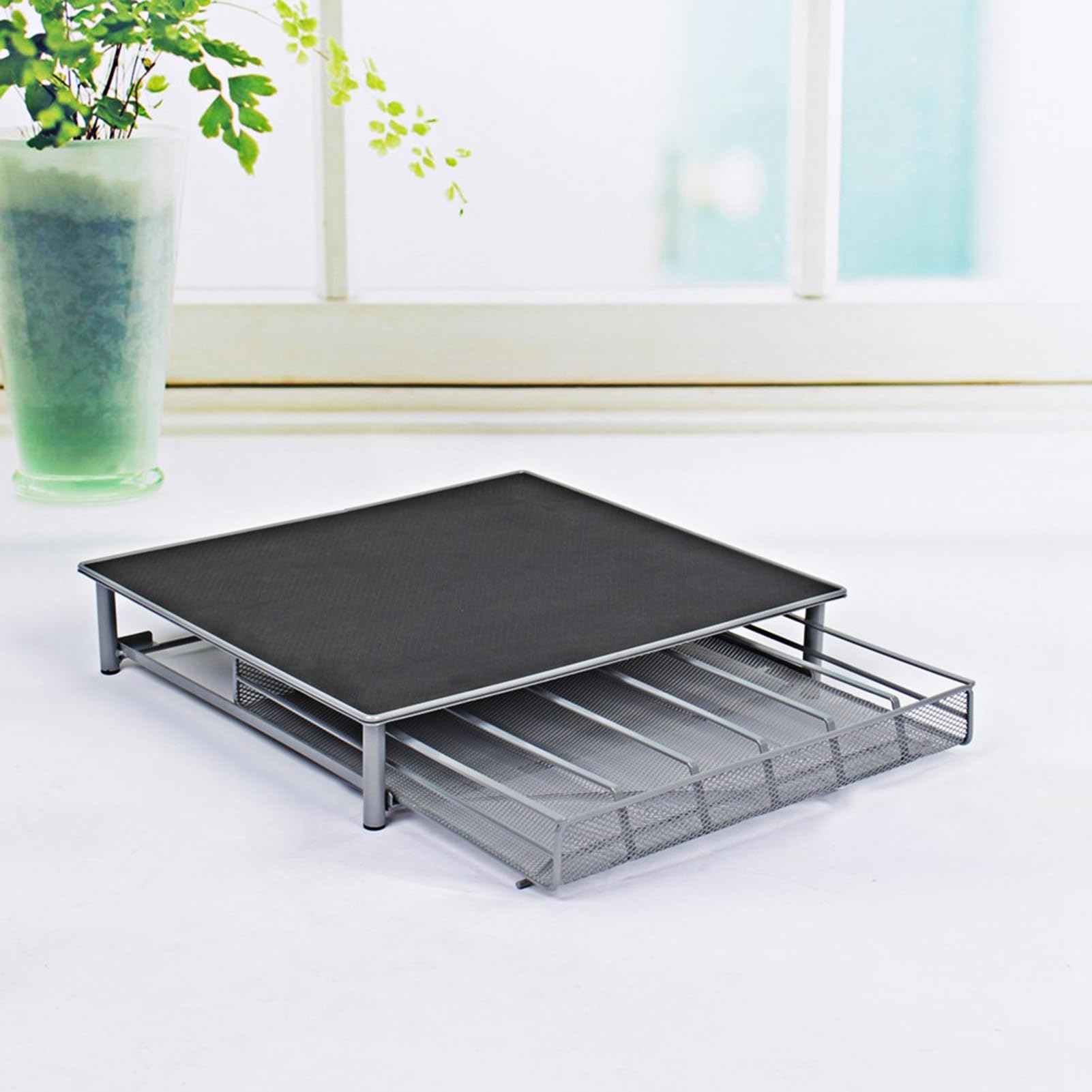 Ejoyous Soporte para cápsulas de café cajón de Almacenamiento de cápsulas de café y Soporte para máquina, Soporte para máquina de café con Capacidad para 36 cápsulas, dispensador,