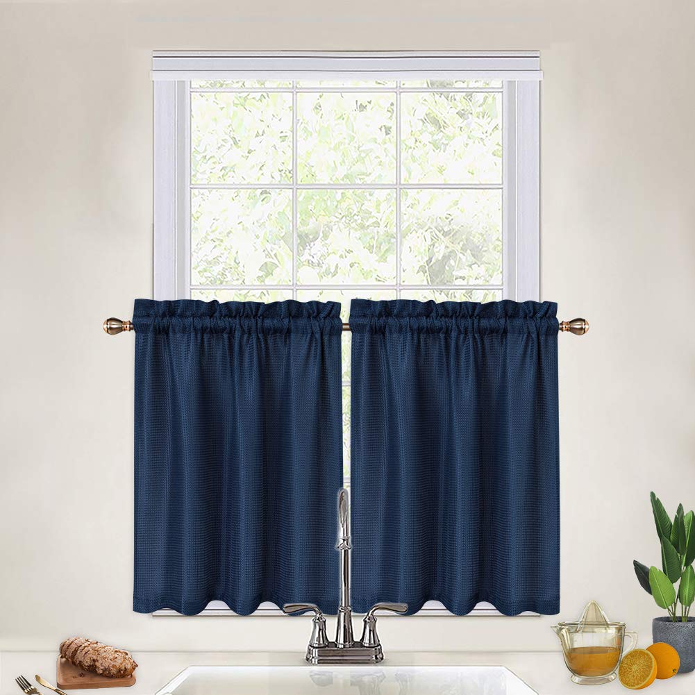Navy Blue Kitchen Curtains Curtains & Drapes 2023