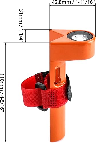 Miniatura 3 de Nivel de barra de grado ajustable Nivel de grado de burbuja Postes de centrado de carbono Varilla de grado de aleación Varillas redondas Herramienta