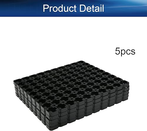 Miniatura 4 de Bettomshin 5pcs 9x10 Celda Espaciador Soporte de Batería Soportes Plástico 0.839 in Diámetro del agujero para 21700 Batería de Litio DIY Batería