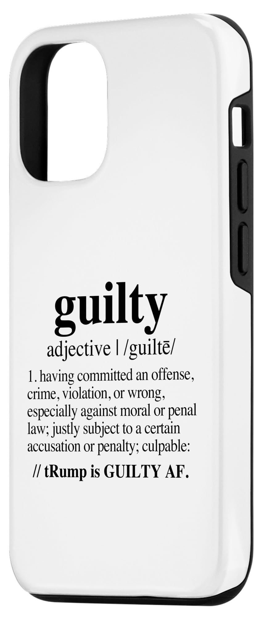 iPhone 14 trump guilty - guilty definition (black) Case - Image 2