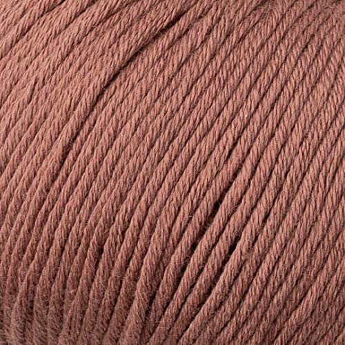 5 Ball (Pack) Gazzal Organic Baby Cotton Yarn, Total 8.8 Oz. 100% Organic Cotton, Each 1.76 Oz (50G) / 125 Yrds (115 M), 3 Light Dk, Brown - 433 #TOP1