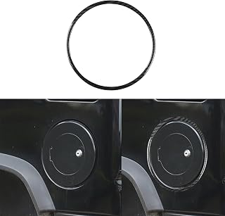 Generic Real Premium Carbon Fiber Car Fuel Tank Filler Gas Cap Cover Trim Decals Sticker Compatible with Hummer H2 2003 2004 2005 2006 2007 3D Effect Auto Exterior Accessories Black, HRH20307