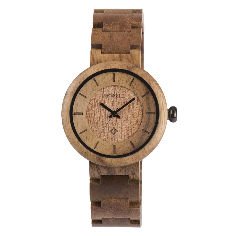 BEWELL Koa Wood Watch for Men, Equipped with Japanese Movement (B0BQMTX5L8) Amazon Price History, Amazon Price Tracker