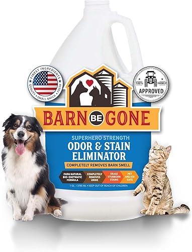 Miniatura 8 de BARN BE GONE Superhero Strength Stain & Pet Olor Eliminator  Enzyme Carpet Cleaner Spray para mascotas  Removedor de manchas para mascotas para