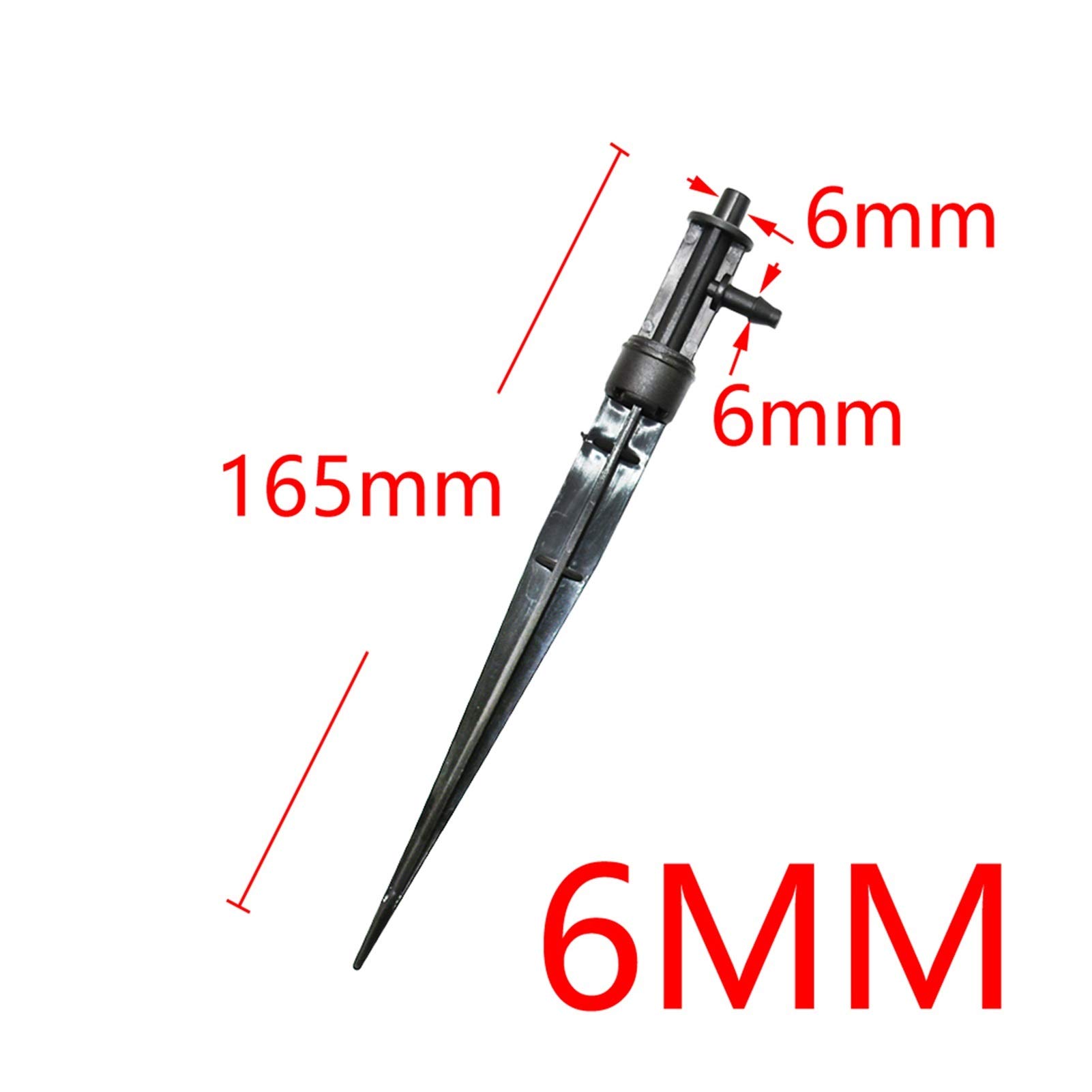 Zraszacz do trawnika, Plastikowy miniaturowy uchwyt na dyszę 6mm 7,5mm | Nawadnianie ogrodu: 100 szt. Plastikowy miniaturowy uchwyt na dyszę 6 mm 7,5 mm