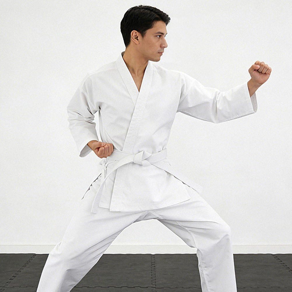 Uniforme Judo, Gi Jiu Jitsu Brasiliano con Cintura Bianca, Uniforme Allenamento per Arti Marziali per Uomini E Donne, Gi Allenamento Leggero per Judo E Karate