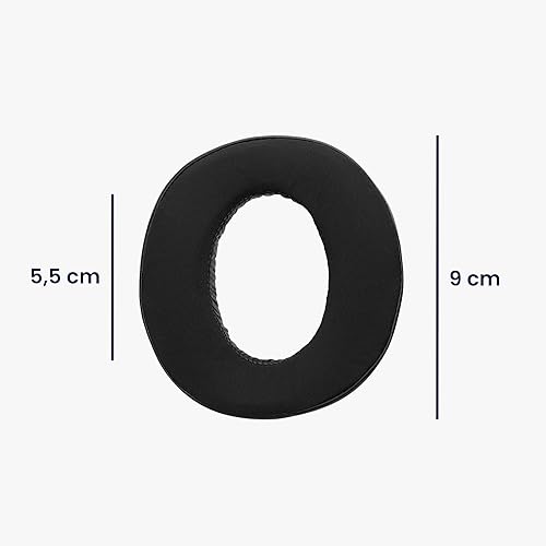 Miniatura 6 de kwmobile Almohadillas de repuesto compatibles con Sony PS5 Pulse 3D (juego de 2) - Almohadillas de gel de enfriamiento - Negro