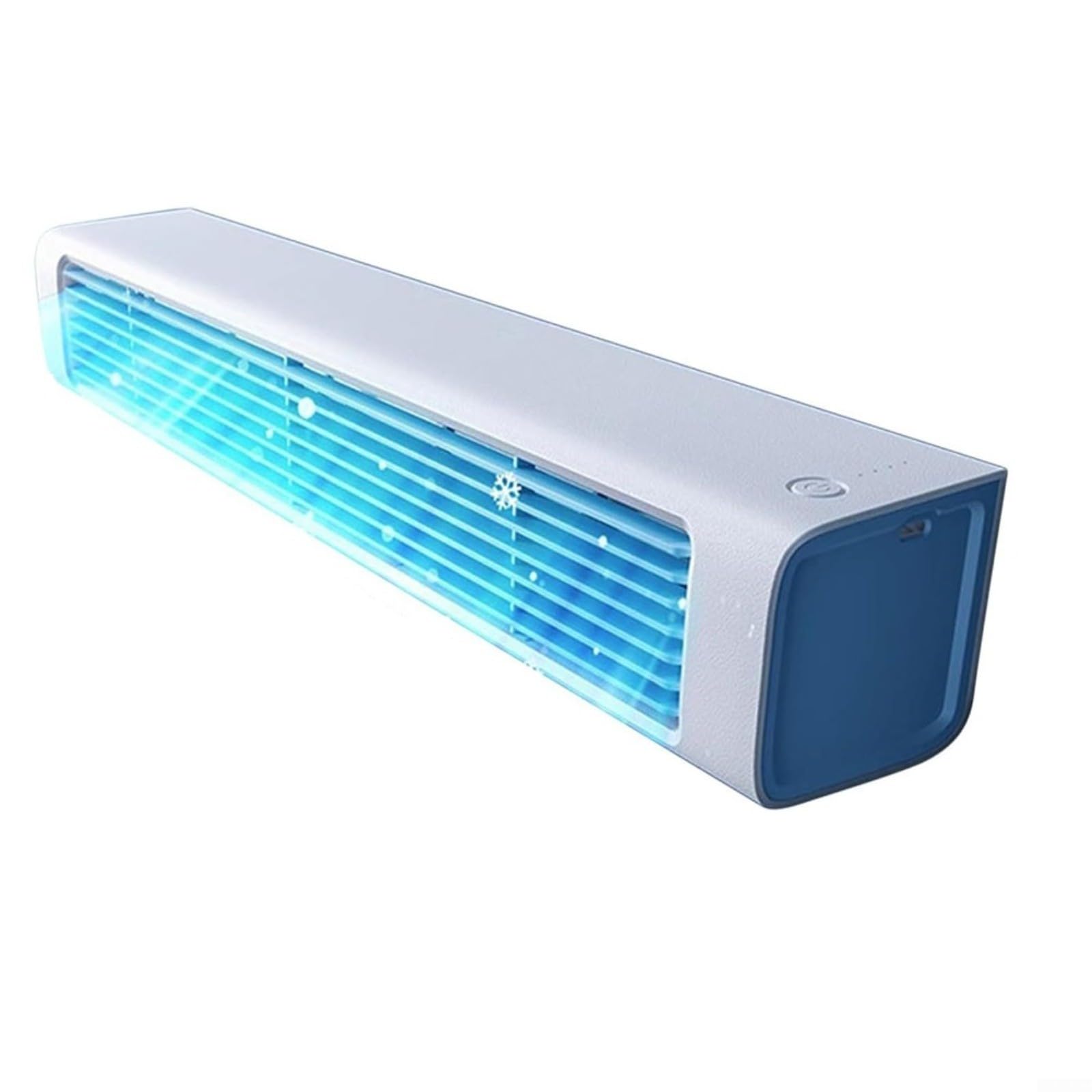 GANCEI Wireless Wall-Mounted Air Conditioner No Drilling Portable Fan For Home Office Kitchen Bedroom Energy Efficient (White plug-in model)