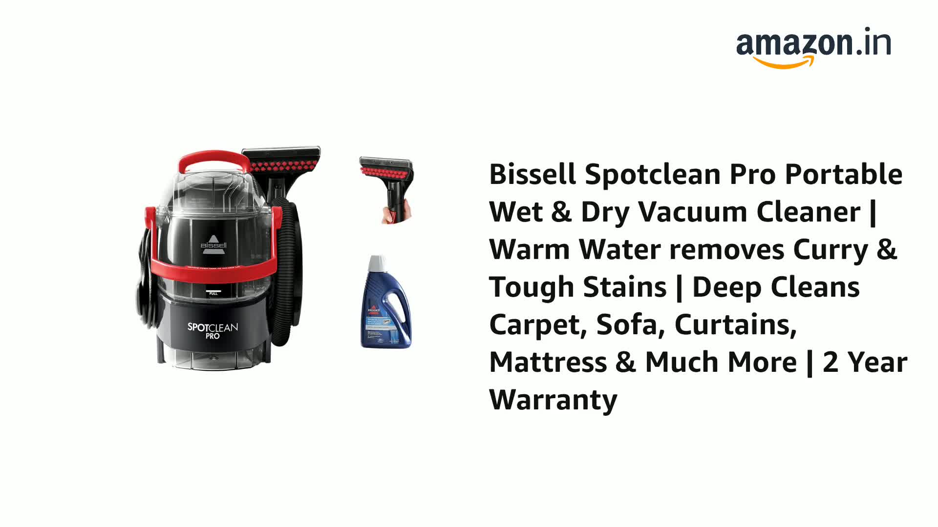 BISSELL Spotclean Pro Portable Wet & Dry Vacuum Cleaner
