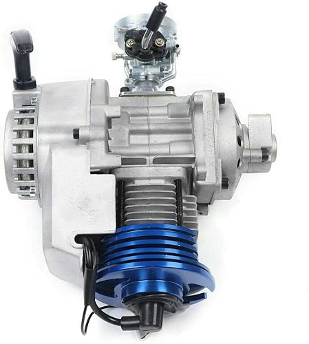 Miniatura 4 de Motor de motor de 49 CC de 2 tiempos de carreras, motor completo de arranque motorizado, kit de motor de bicicleta motorizada para bicicleta de