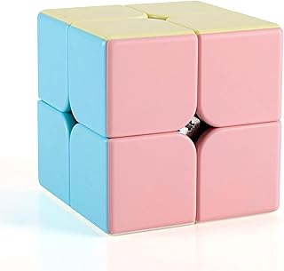 マカロンキューブ マジックキューブ ステッカーレス 魔方 回転スムーズ 安定感 知育玩具 Magic Cube 知育 おもちゃ 旅行 子ども 暇つぶし 頭脳おもちゃ 小学校高学年 プレゼント (マカロン 2x2x2)