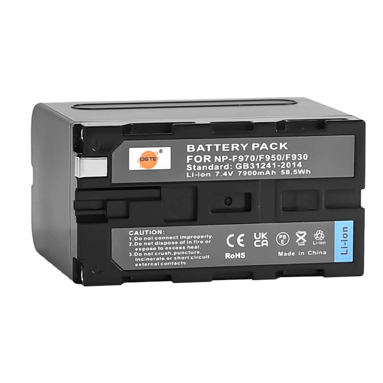 DSTE NP-F970 Batterie Compatible pour Sony CCD-TR500, CCD-TR511E, CCD-TR512E, CCD-TR515E, CCD-TR516, CCD-TR516E, CCD-TR517, CCD-TR555