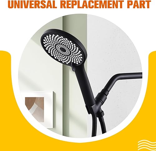 Miniatura 11 de Soporte de cabezal de ducha de mano de metal, soporte ajustable para varita de ducha con soporte universal para brazo de ducha y bola giratoria