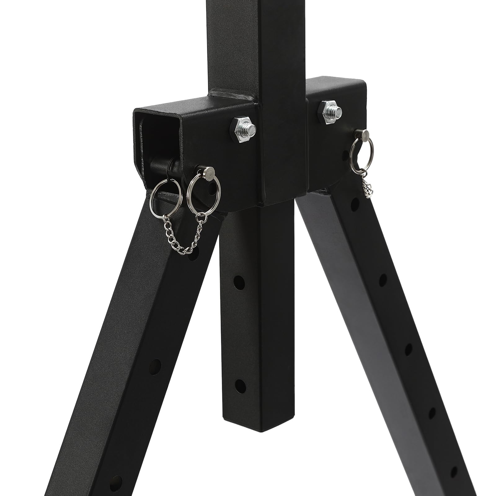 MINRS Power Tower Dip Station, Klimmzugstange Freistehend, Höhenverstellbar Pullup Bar Stand Zusammenklappbare mit 2 Schraubenschlüssel für Home Gym, bis 200 kg Belastbar