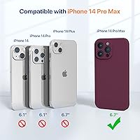 Vista 1132 de Miracase Funda diseñada para iPhone 13 Pro Max con protector de pantalla, [forro de microfibra suave antiarañazos], funda protectora de silicona
