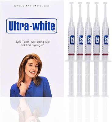 22% Teeth Whitening Gel Large 5 Tubes 3.8 ml of Gel use for Beautiful White Smile