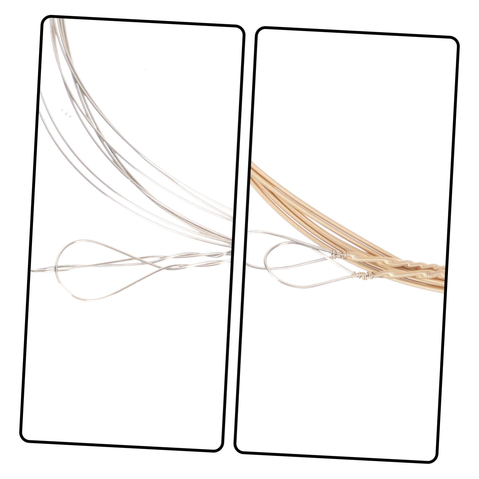 BESTonZON 12 String Acoustic Mandolin Strings Mandolin Replacement Iron Stainless Steel