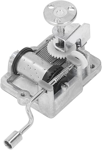 Miniatura 4 de Pilipane 18 Note Musical Mechanism Movement Retro Style Alloy Hand Crank Music Box Mechanism Replacement for Home Decor DIY Craft Projects