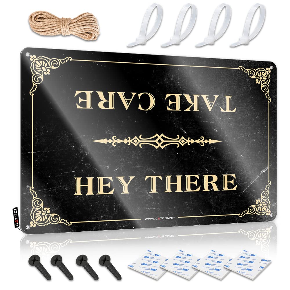 Panneau humoristique Man Cave Hey There : l'accessoire idéal pour votre bar de salon