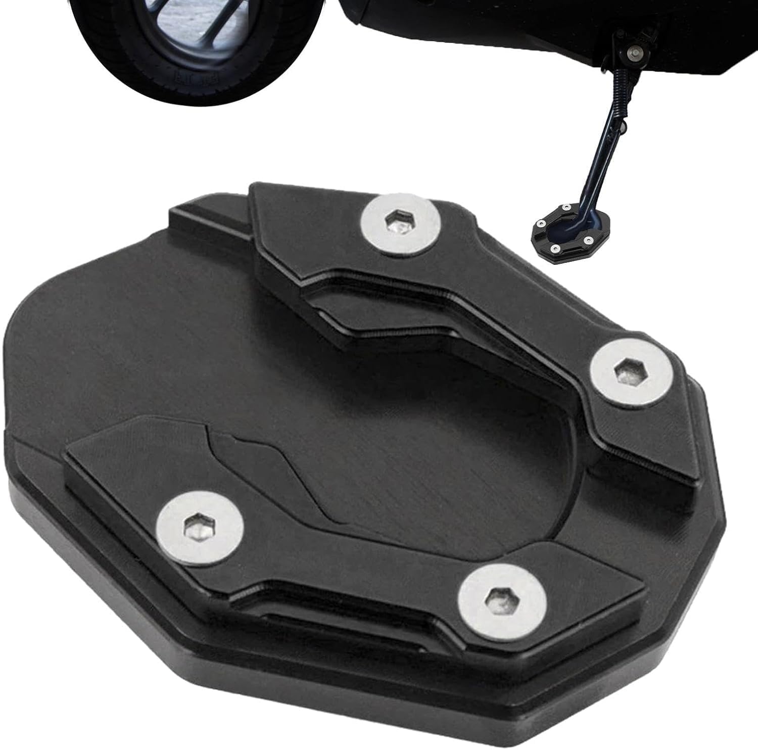 WZPKYQM Motorcycle Kickstand Pad for Honda Scooter Model Forza 350 Forza 125 Sh 350i