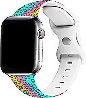 Vista 45 de Watch Band Compatible with Apple Watch 38mm 40mm 41mm 42mm 44mm 45mm for Women Men Sport Silicone Wristbands Strap for IWatch Series 7 6 5 4 3 2 1