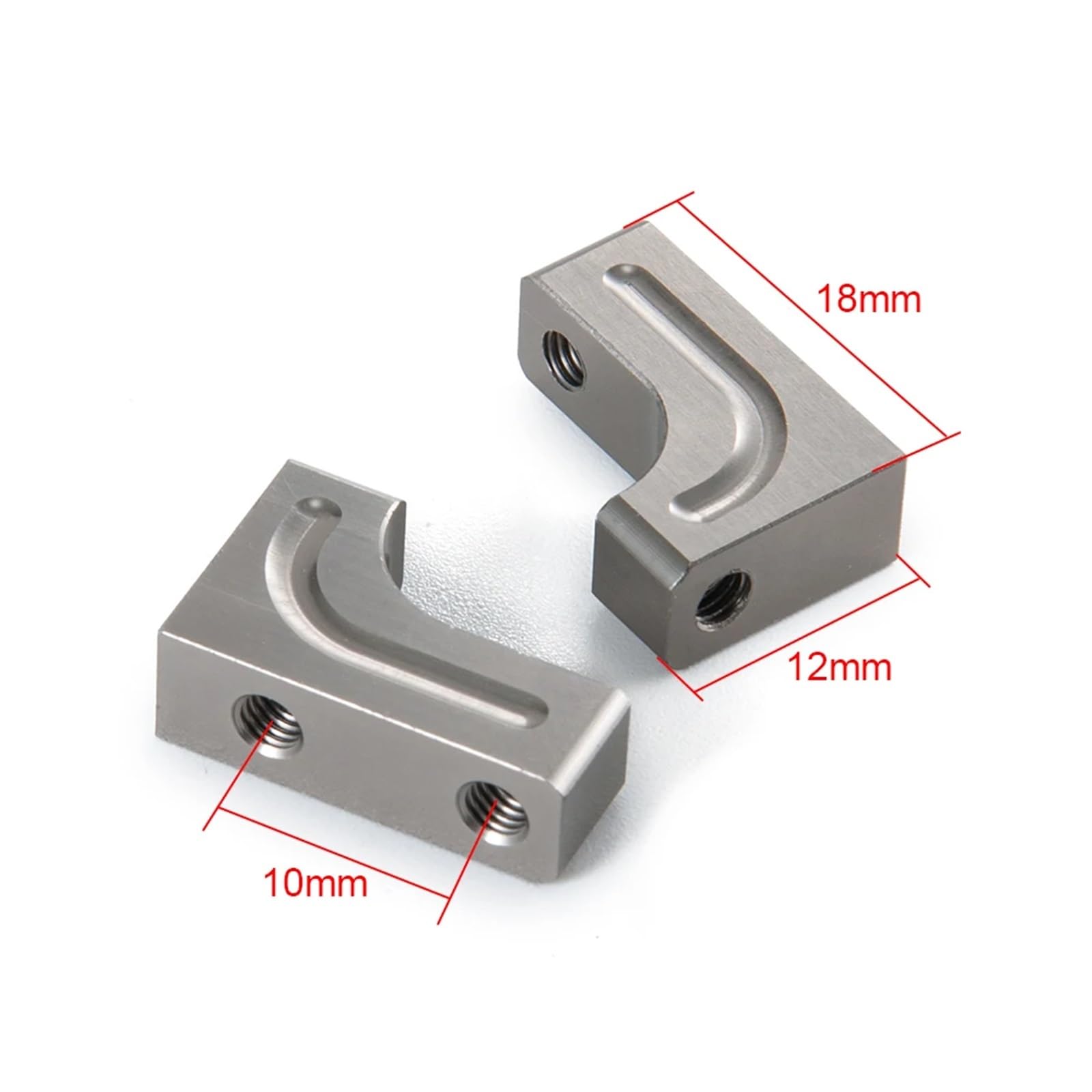 Per Axial Per Scx10 90047 Per Wrangler 1/10 Rc Crawler Auto Camion 2 Pezzi Servo In Alluminio Staffa Di Montaggio Parti Ricambio Ricambi Modellini RC
