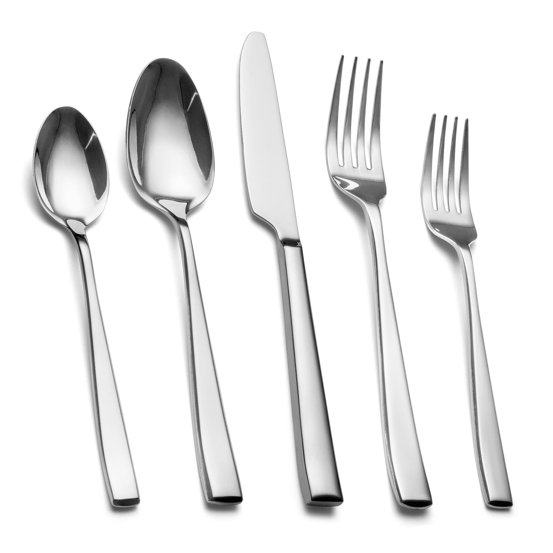 Cuberterias completas 6 personas, EIUBUIE juego de cubiertos, 30 piezas | mangos únicos, agarre uniforme, pulido espejo, cubiertos acero inoxidable, apto para lavavajillas, cuchillo cuchara tenedor