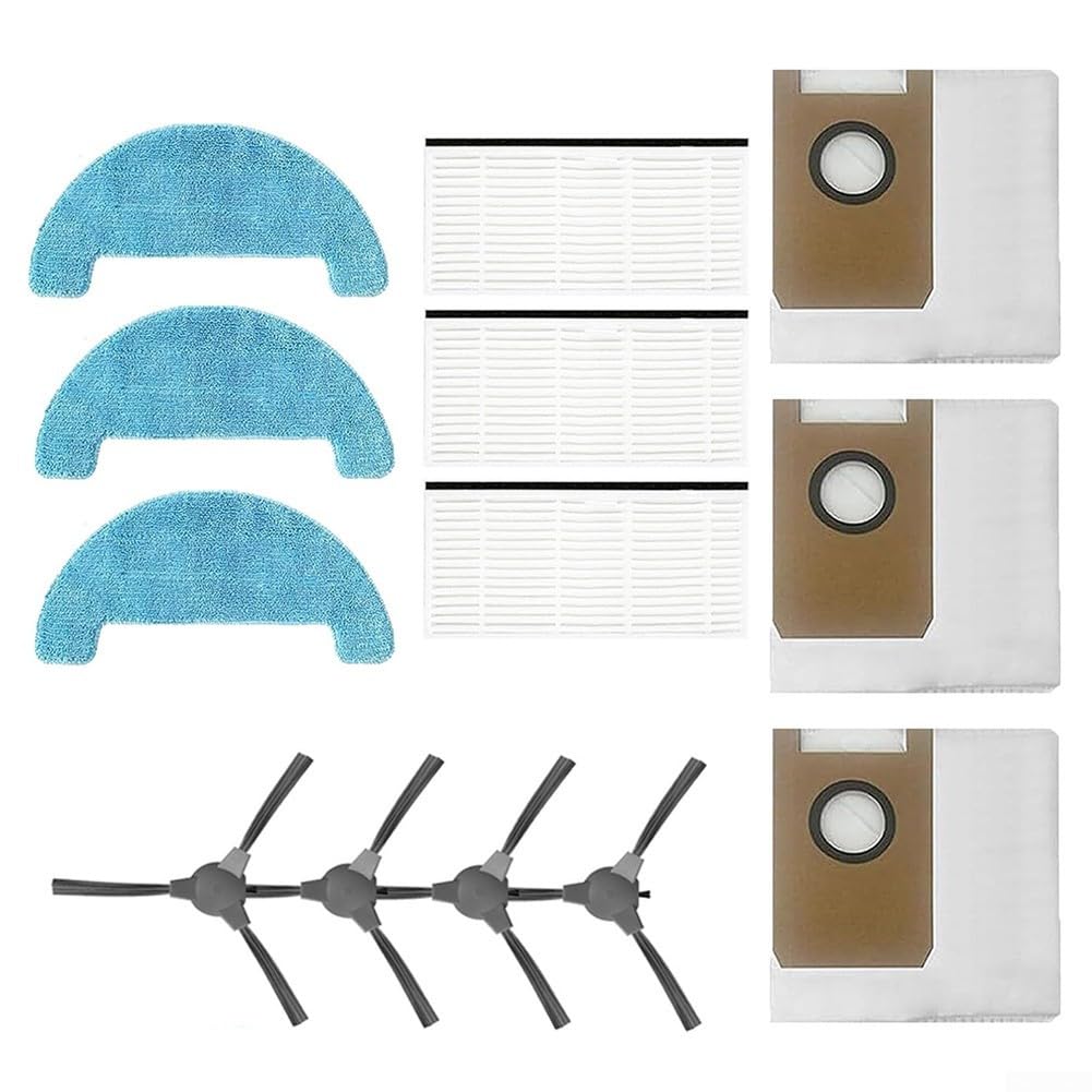 Aspirapolvere Parti di Ricambio Kit Spazzole Laterali Filtri Mop Pad Kit Per Loorow AT800 Accessori 3-in-1 Robot Aspirapolvere
