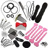 19 diferentes tipos de accesorios ayudan a crear diseños múltiples, puede cambiar los peinados arbitrariamente. Especialmente adecuado para cabello largo.