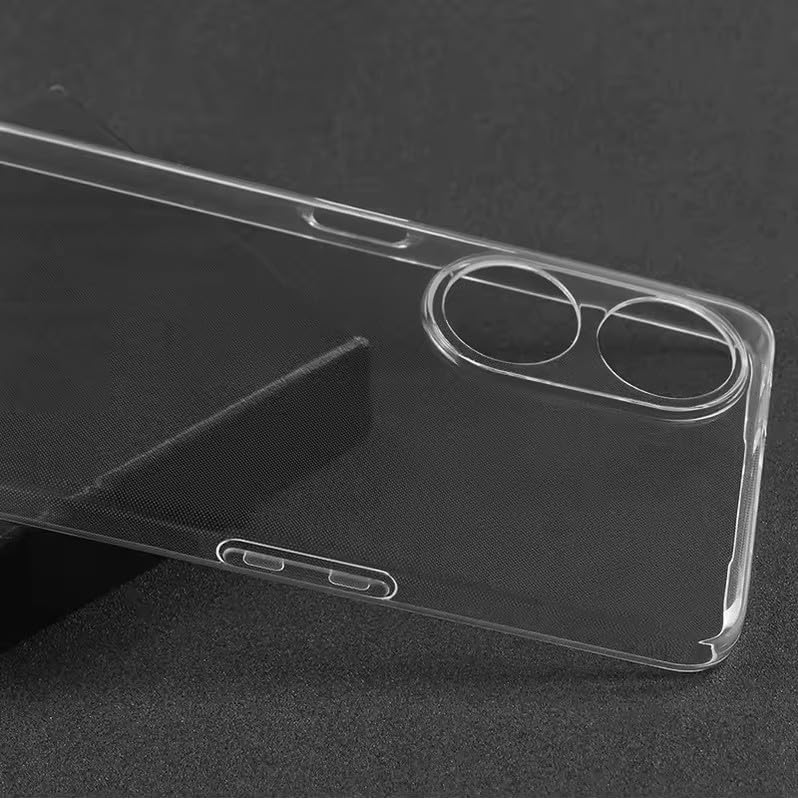 Image of COVERBLACK Soft Rubber Silicon Clear Back Cover Compatible Model for Oppo A60 5G - Transparent
