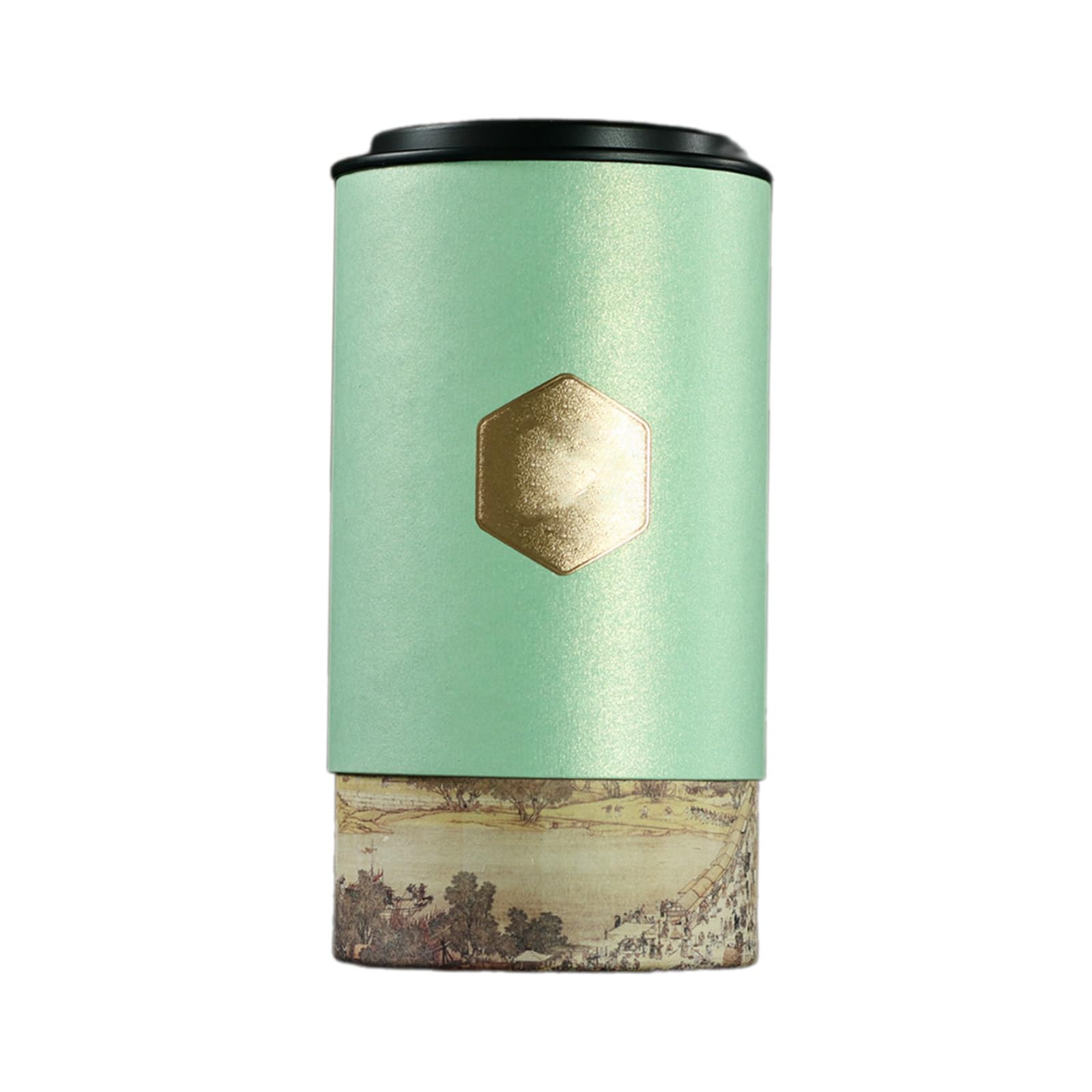 Tsophreniq Tea Organizers Chinese Culture Canister Small Containers Paper Storage Jar Great for Travel Friendly Container