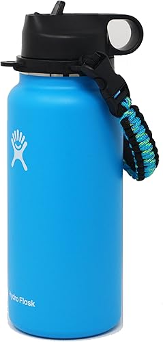 Miniatura 2 de Mango Paracord 2.0 para botellas de agua de boca ancha Hydro Flask, también compatible con frasco de hierro, Simple Modern, Takeya, se adapta a 12